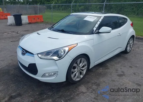 2012 Hyundai Veloster Base W/Red/Black из США, поврежденный, VIN KMHTC6ADXCU050034